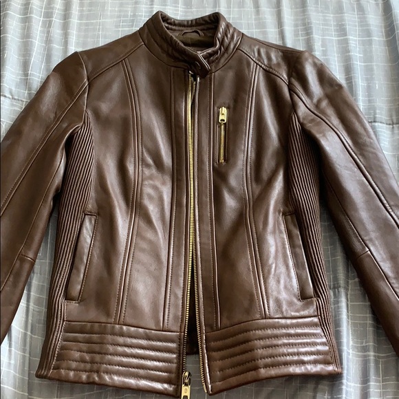 Michael Kors leather jacket - Picture 1 of 6